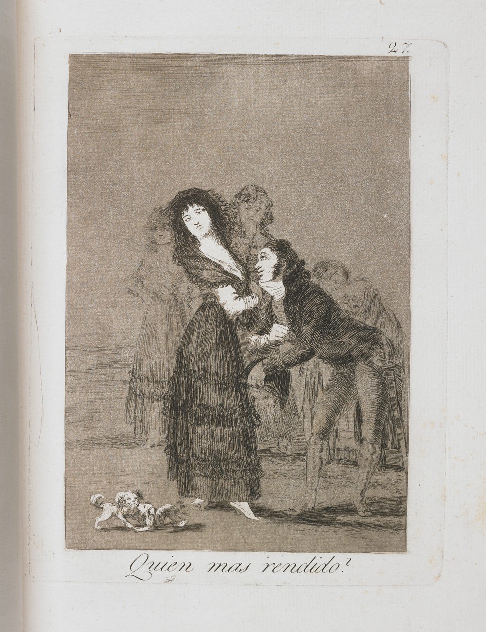 Tányér Los Caprichosból, 1797-1798 alkotó: Francisco de Goya