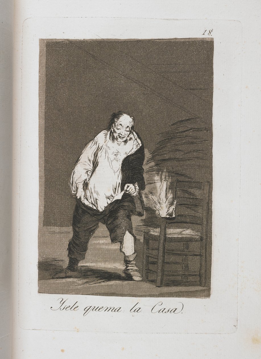 Tányér Los Caprichosból, 1797-1798 alkotó: Francisco de Goya