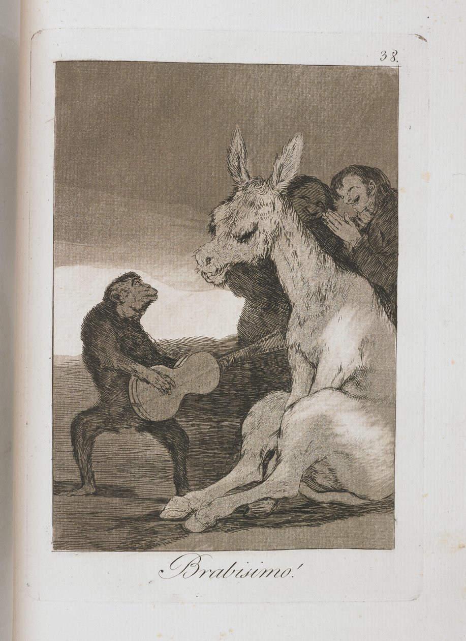 Tányér Los Caprichosból, 1797-1798 alkotó: Francisco de Goya