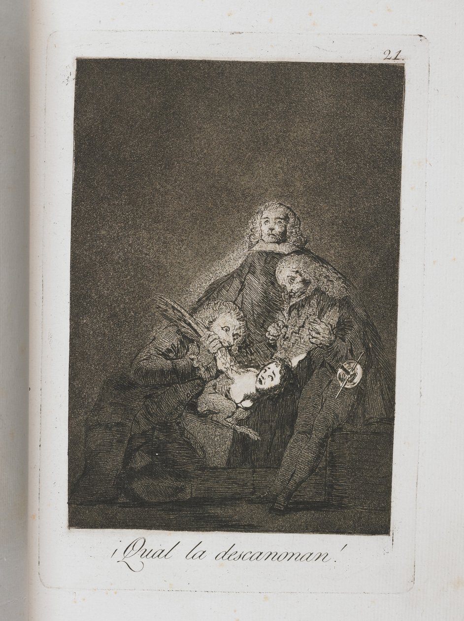 Tányér Los Caprichosból, 1797-1798 alkotó: Francisco de Goya