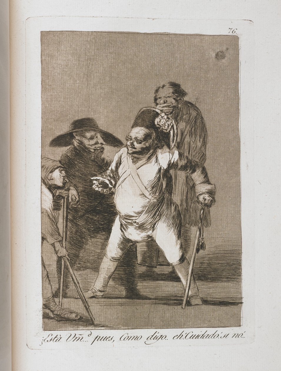 Tányér Los Caprichosból, 1797-1798 alkotó: Francisco de Goya