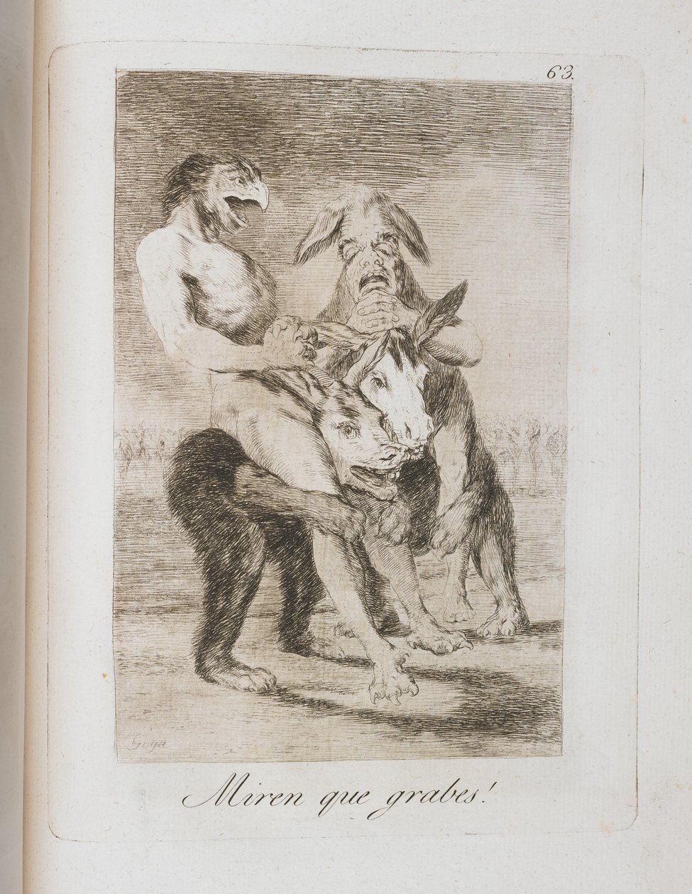 Tányér Los Caprichosból, 1797-1798 alkotó: Francisco de Goya