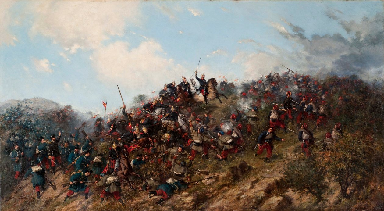 A trevinói csata alkotó: Francisco Manuel Oller