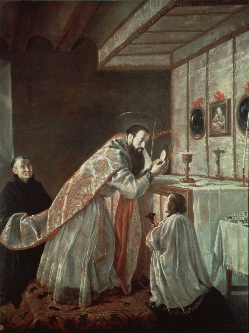 Szent Benedek utolsó miséje alkotó: Francisco Rizi