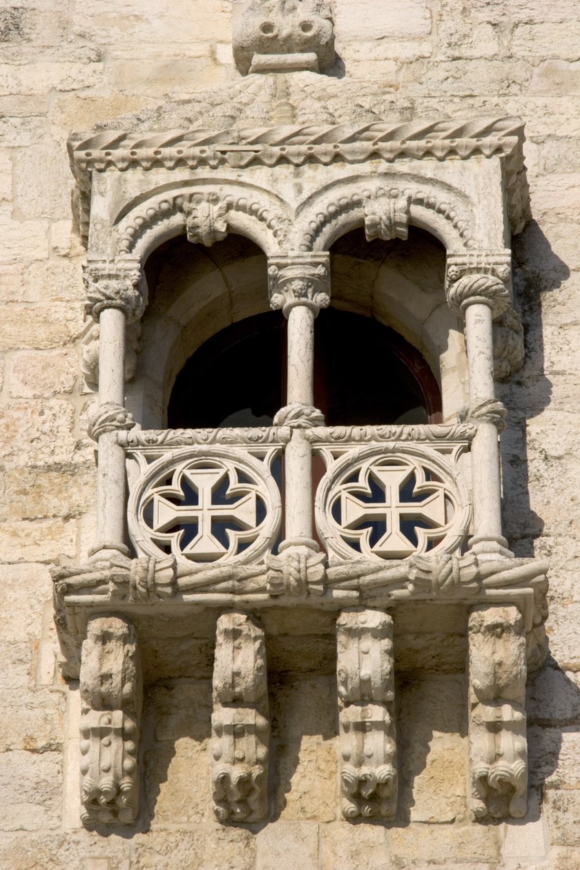 Erkély a Belem-toronyon, 1514 körül épült (lásd még: 237479, 237480 és 237483) alkotó: Francisco de Arruda
