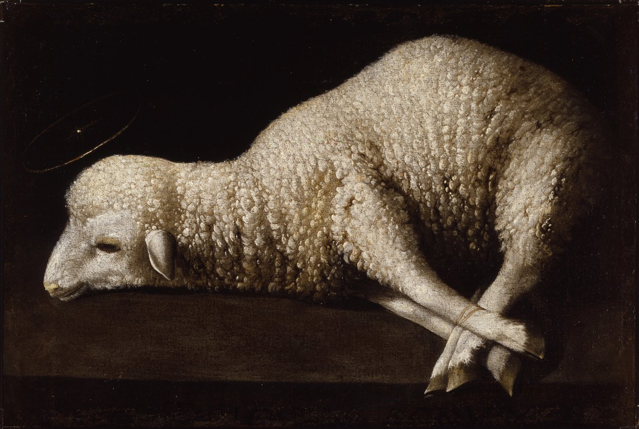 Isten báránya, 1635-40 körül alkotó: Francisco de Zurbaran