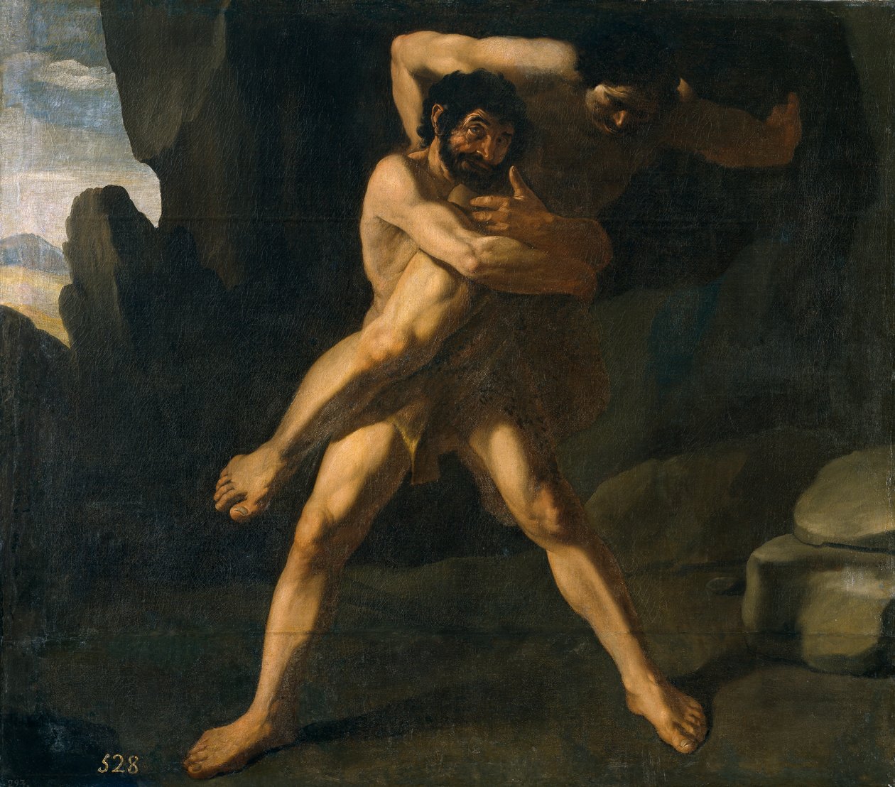 Herkules Anteusszal harcol alkotó: Francisco de Zurbaran