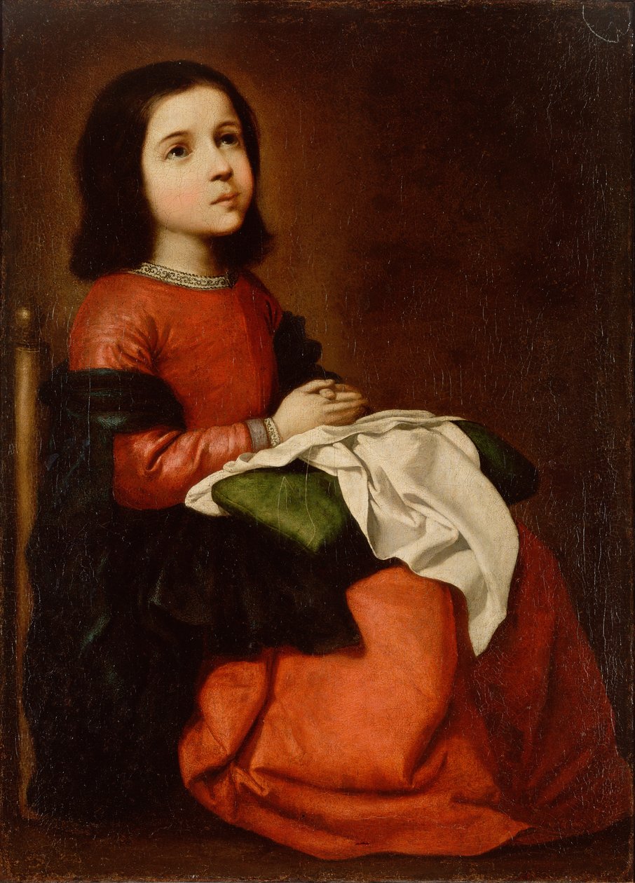 A Szűz gyermekkora alkotó: Francisco de Zurbaran