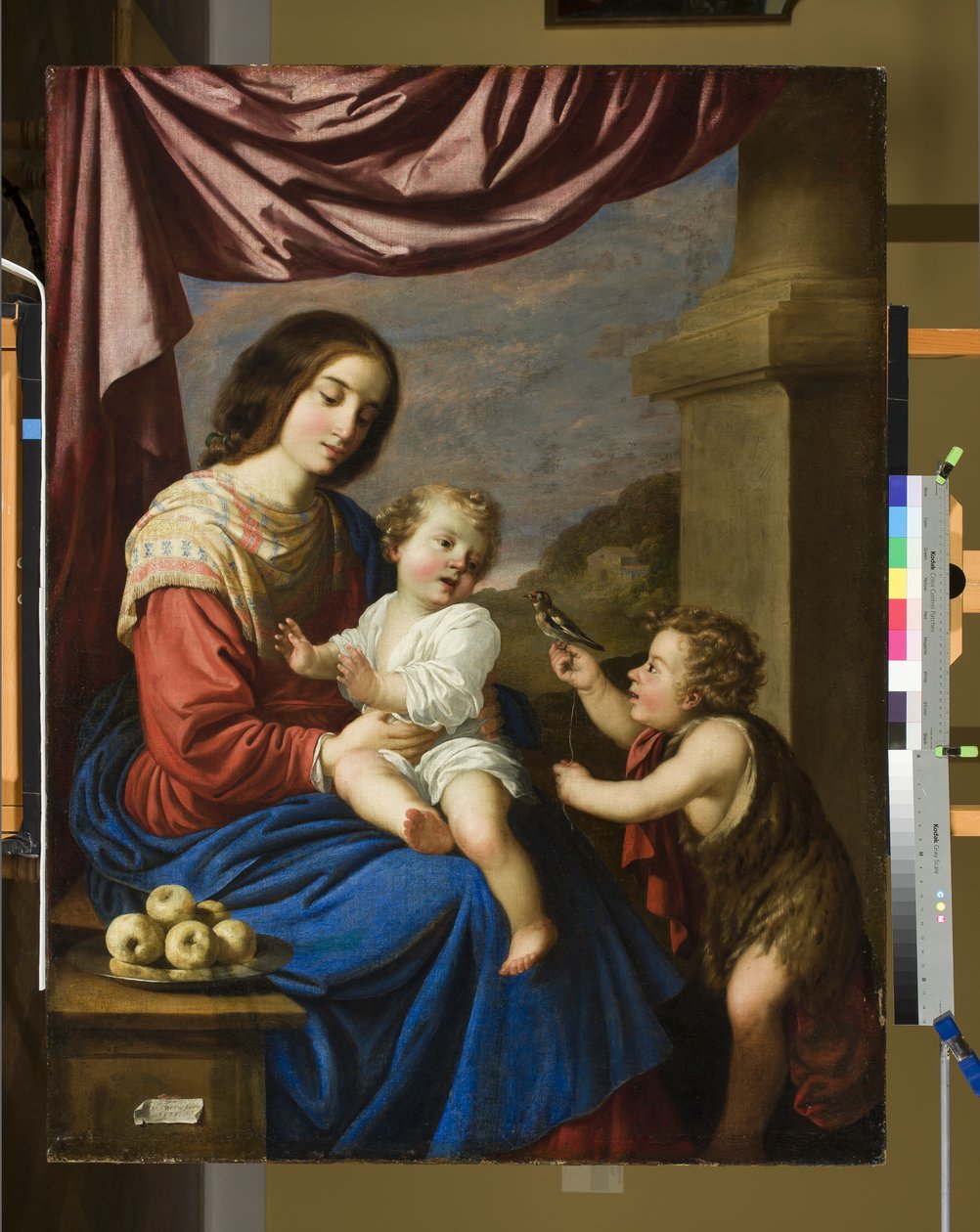 Madonna és gyermeke a csecsemő Szent Jánossal, 1658 alkotó: Francisco de Zurbaran