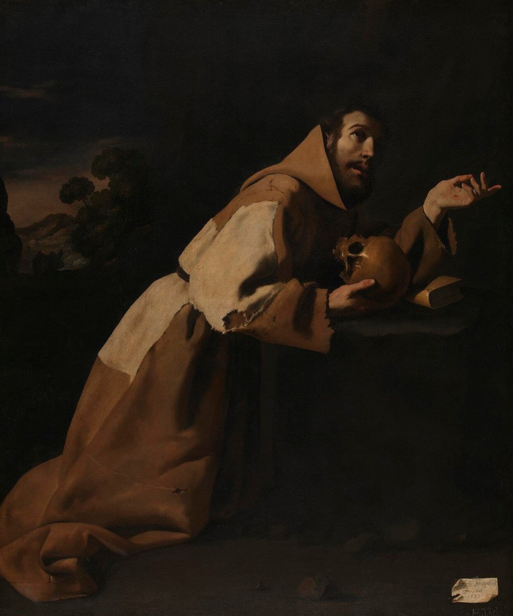 Szent Ferenc a meditációban alkotó: Francisco de Zurbaran