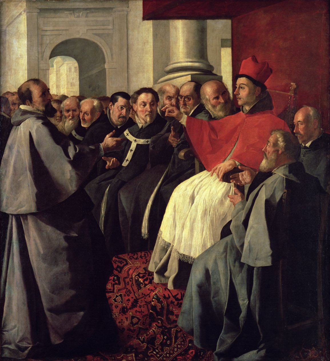 Szent Bonaventura (1221-74) az 1274-es lyoni zsinaton, 1627 alkotó: Francisco de Zurbaran