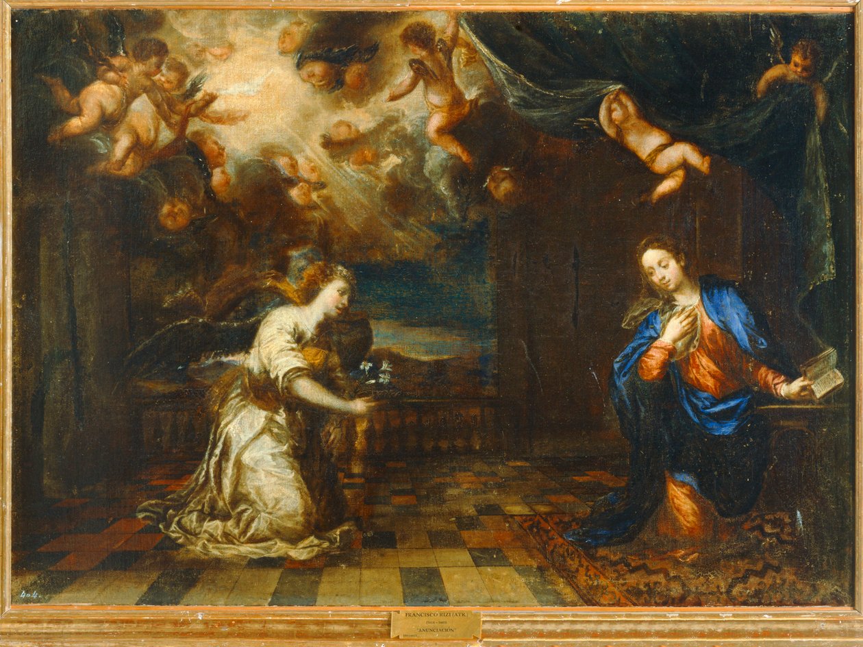 Annunciation (festmény) alkotó: Francisco (1608 1685) Rizi