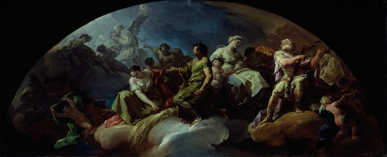 Ószövetségi figurák a paradicsomban, 175160. alkotó: Francisco Bayeu