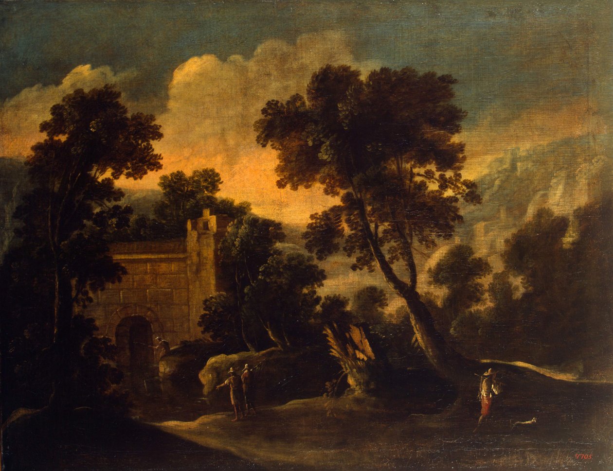 Táj romokkal, 1634 körül alkotó: Francisco Collantes
