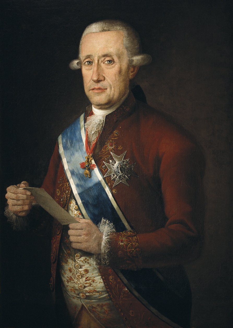 Jose Monino, Floridablanca grófja, III. Károly minisztere (olaj, vászon) alkotó: Francisco Folc de Cardona