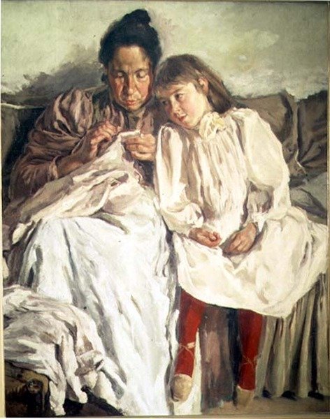 Egy anya és a lánya alkotó: Francisco Gimeno y Arasa