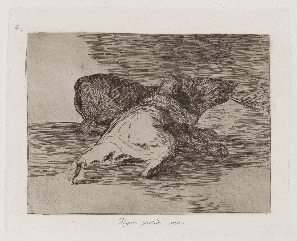 Kihoz belőle valamit, 40. tábla a háború katasztrófáiból alkotó: Francisco de Goya