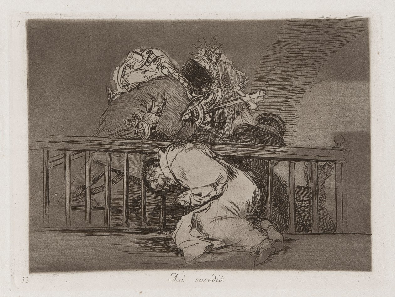 Mint? sucedi? (Így történt), 47. tábla a Los desastres de la guerrából (A háború katasztrófái) alkotó: Francisco de Goya