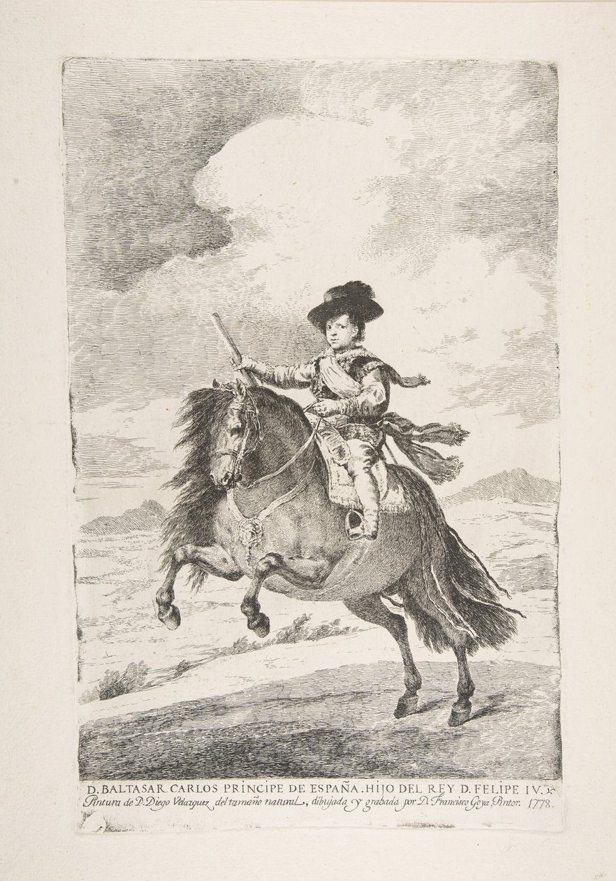 Balthasar Carlos, Spanyolország hercege és IV D. Fülöp fia Baltasar Carlos Principe de Esp..., 1778. alkotó: Francisco de Goya
