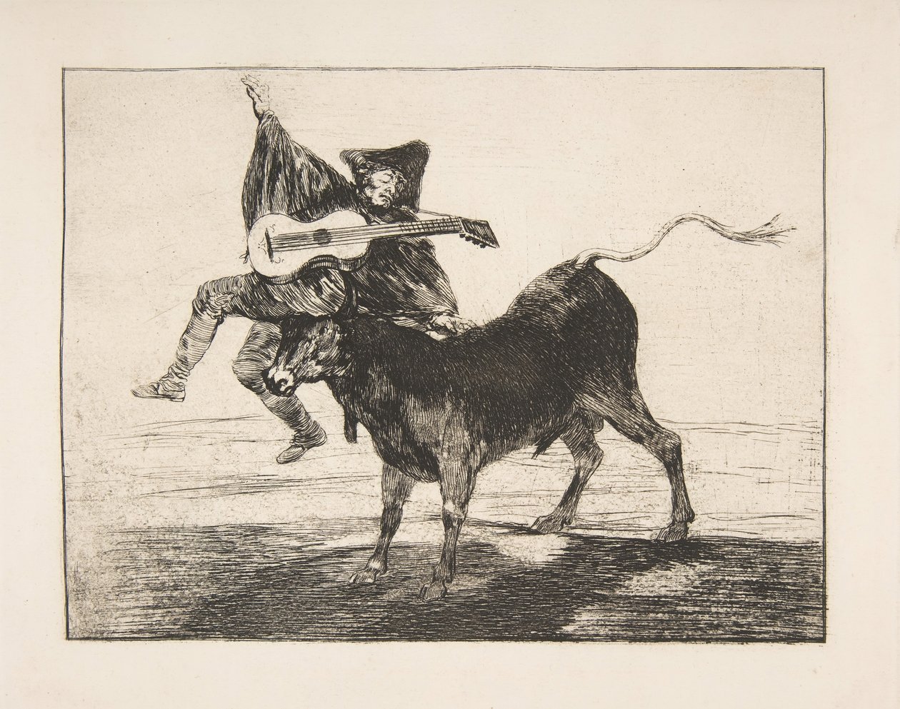 Barbarous Entertainment Barbara dibersion, 1800-1804. alkotó: Francisco de Goya