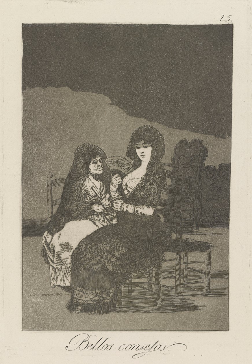 Gyönyörű tippek. (Szép tanítások.), pl. 15 A szeszélyek című sorozatból alkotó: Francisco de Goya