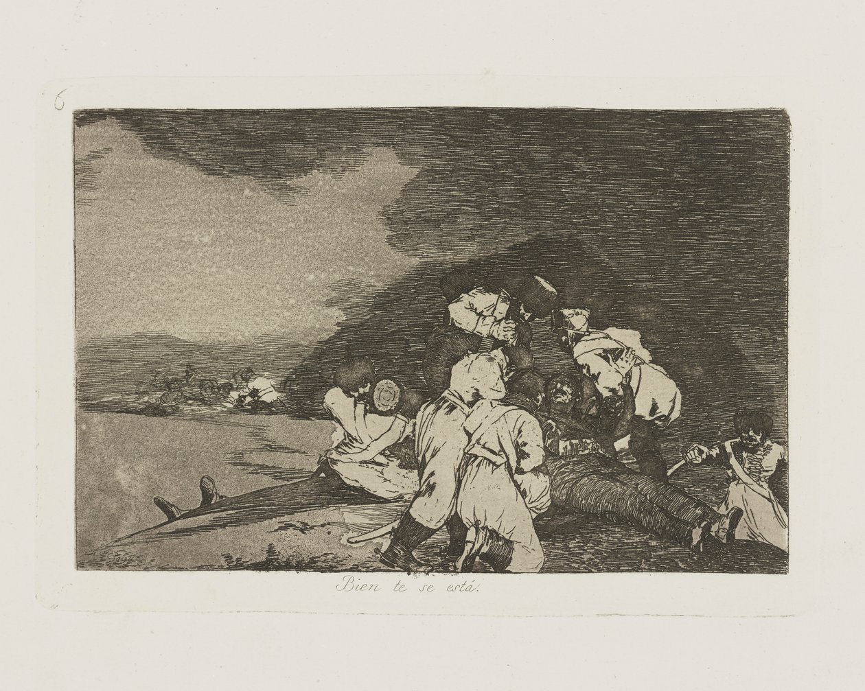 Jól vagy. (It Serves You Right.), pl. 6. A háború katasztrófái című sorozatból alkotó: Francisco de Goya