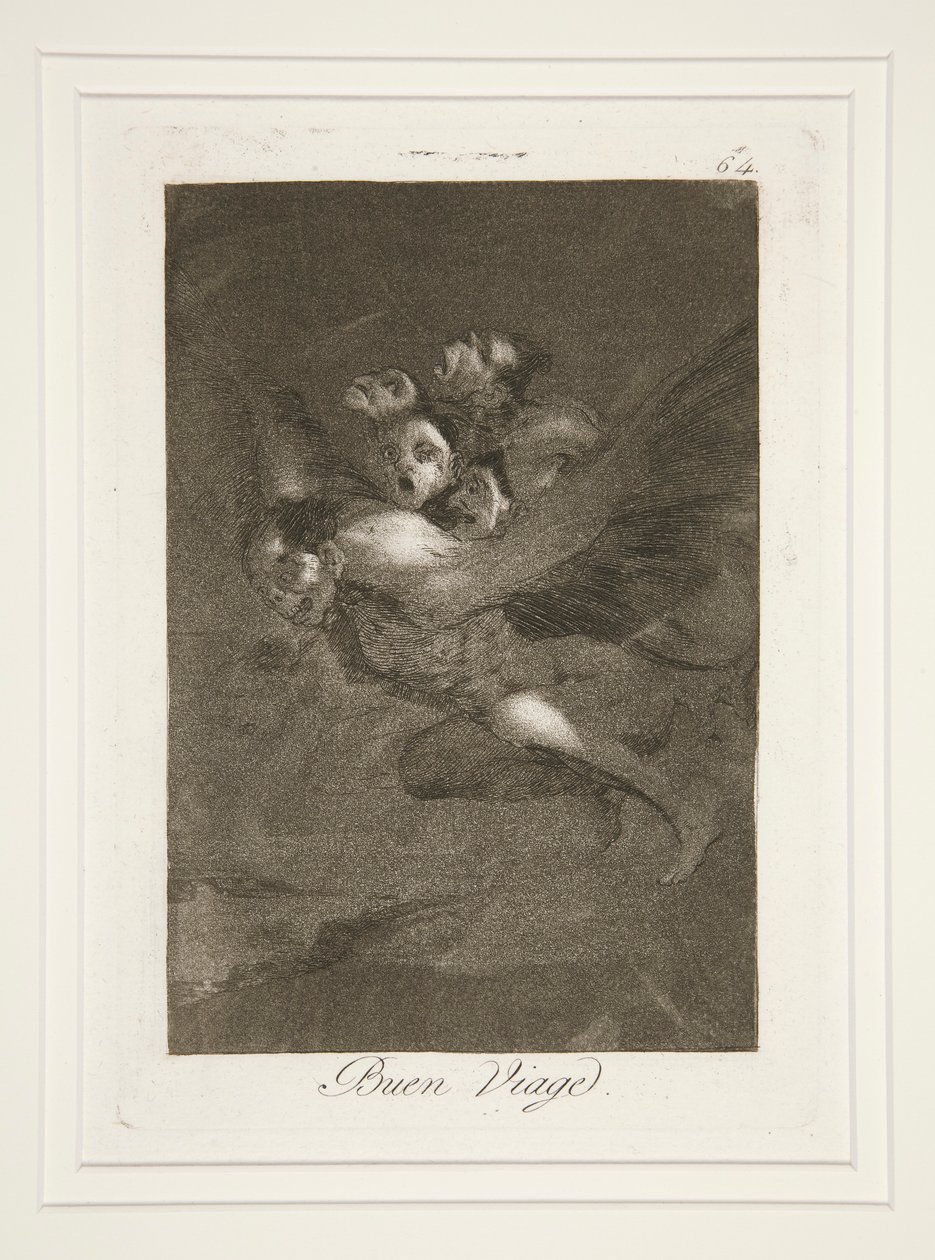 Bon Voyage (Bon Voyage), pl. 64 A szeszélyek című sorozatból alkotó: Francisco de Goya