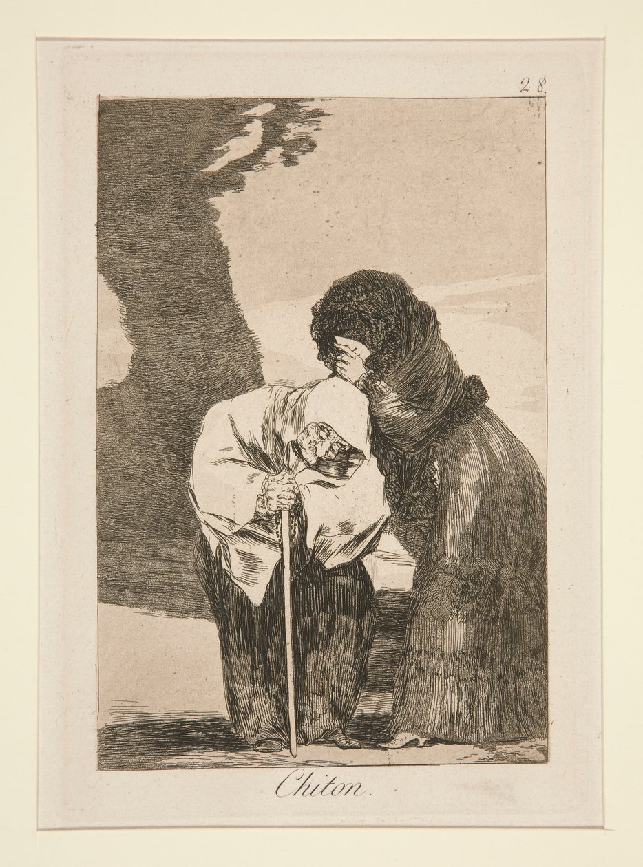 Chiton (Hush), pl. 28 a Los caprichos sorozatból alkotó: Francisco de Goya