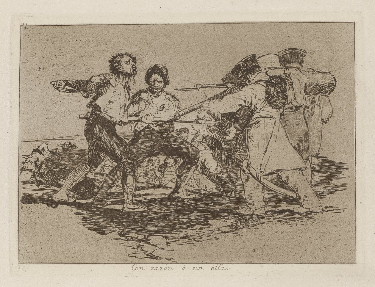 Con razon ? sin ella (Rightly or Wrongly), pl. 2 from the series Los desastres de la guerra (The Disasters of War)   1335195   hu       hungarian Successfully Translated  Original: Chushingura: Act VI (from the series Perspective Pictures for The Treasure  alkotó: Francisco de Goya