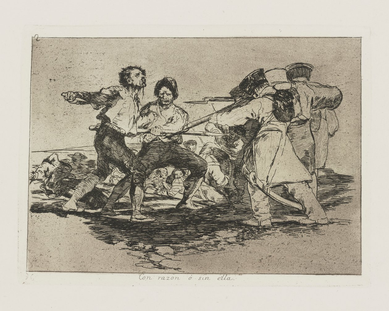Okkal? nélküle. (Jogosan vagy rosszul.), pl. 2 a The Disasters of War sorozatból alkotó: Francisco de Goya