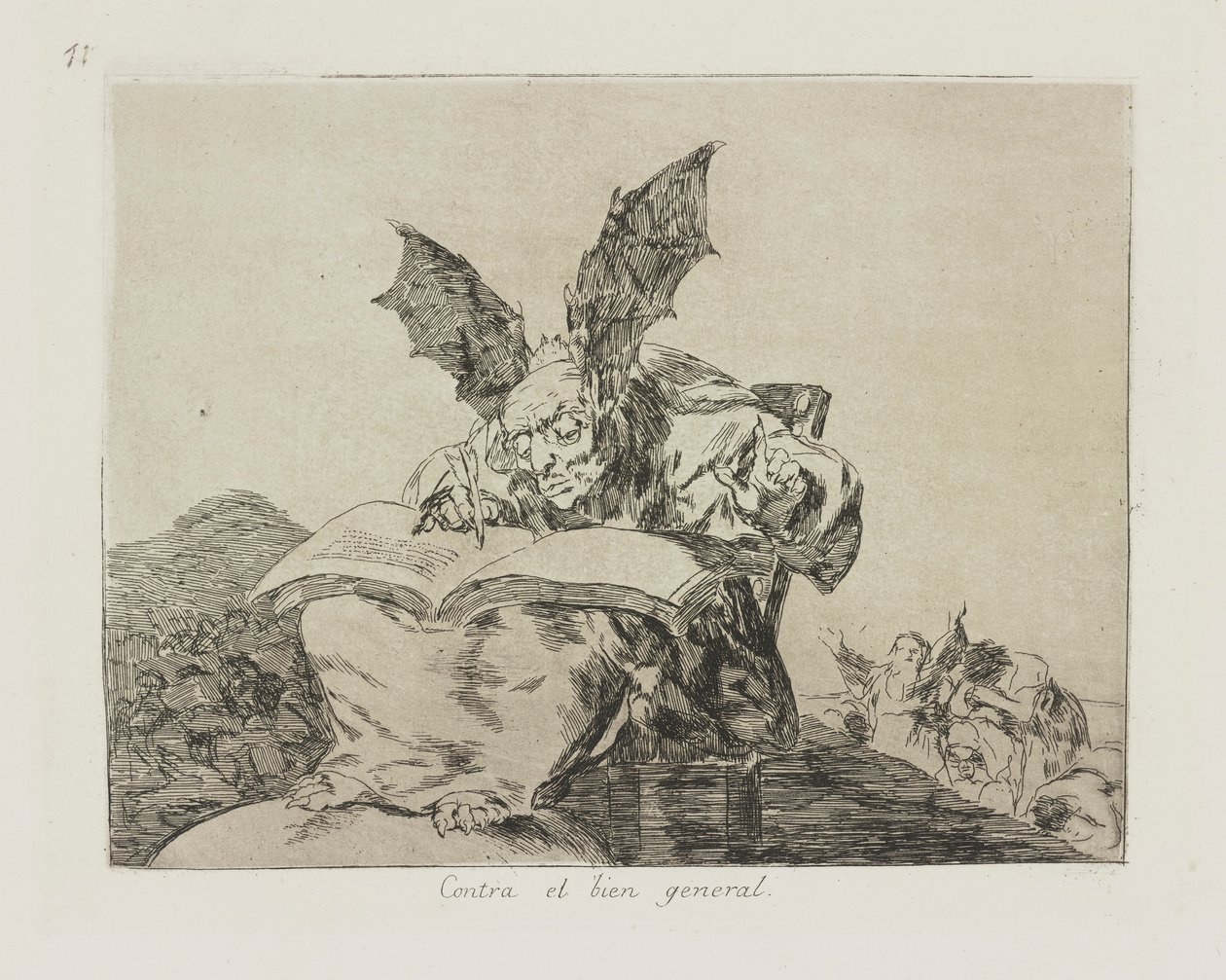 Az általános érdek ellen. (A közjó ellen.), pl. 71. A háború katasztrófái című sorozatból alkotó: Francisco de Goya