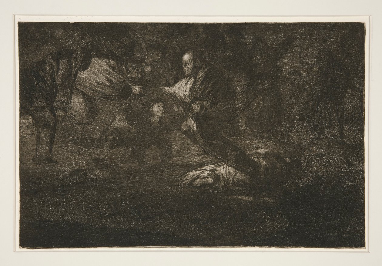 Isten felneveli őket, és összefognak (God Creates and They Join Up Together), pl. 18 A Példabeszédek sorozatból alkotó: Francisco de Goya