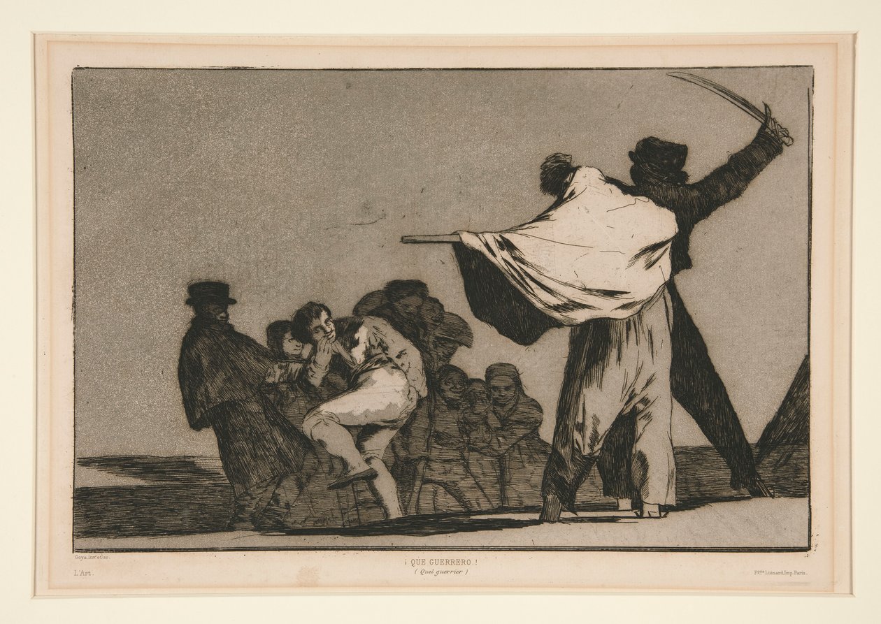 Különféle conocido (Well-Known Bolly), számozatlan lemez a Los proverbios sorozatból alkotó: Francisco de Goya