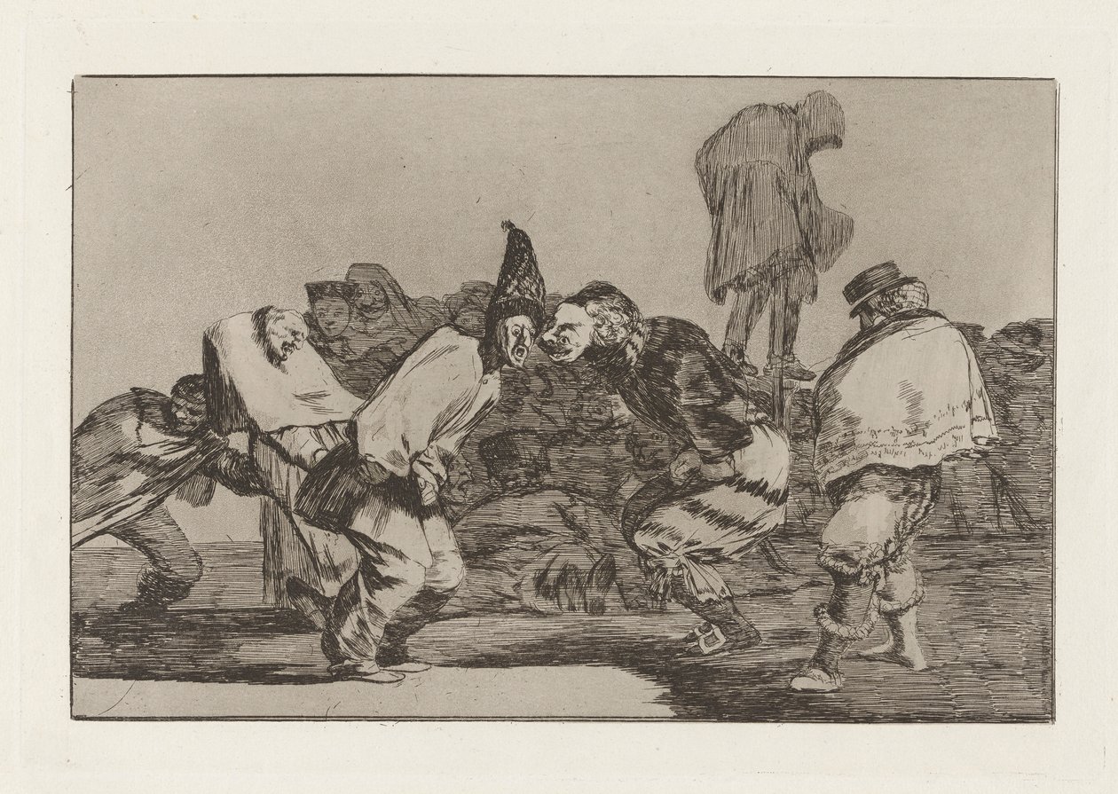 Disparate de carnaval (Carnival Folly), más néven Alegrias antrojo, que ma?ana seras ash (Örülj, karnevál, a Holnap hamu leszel), a Los disparates (Los proverbios) sorozatból alkotó: Francisco de Goya