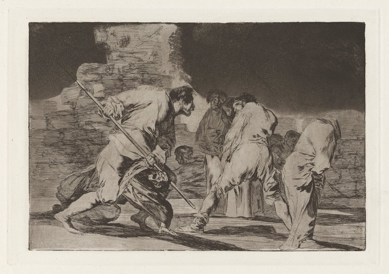 Disparate furioso (Furious Folly), más néven Hizonos dios y maravillamos nos (Csodálatos és Isten teremtett minket, a Los disparates (Los proverbios) sorozatból) alkotó: Francisco de Goya