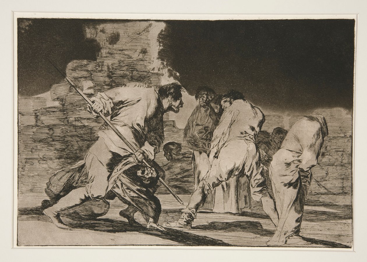 Különféle furioso (Furious Folly), pl. 6 a Los proverbios sorozatból alkotó: Francisco de Goya