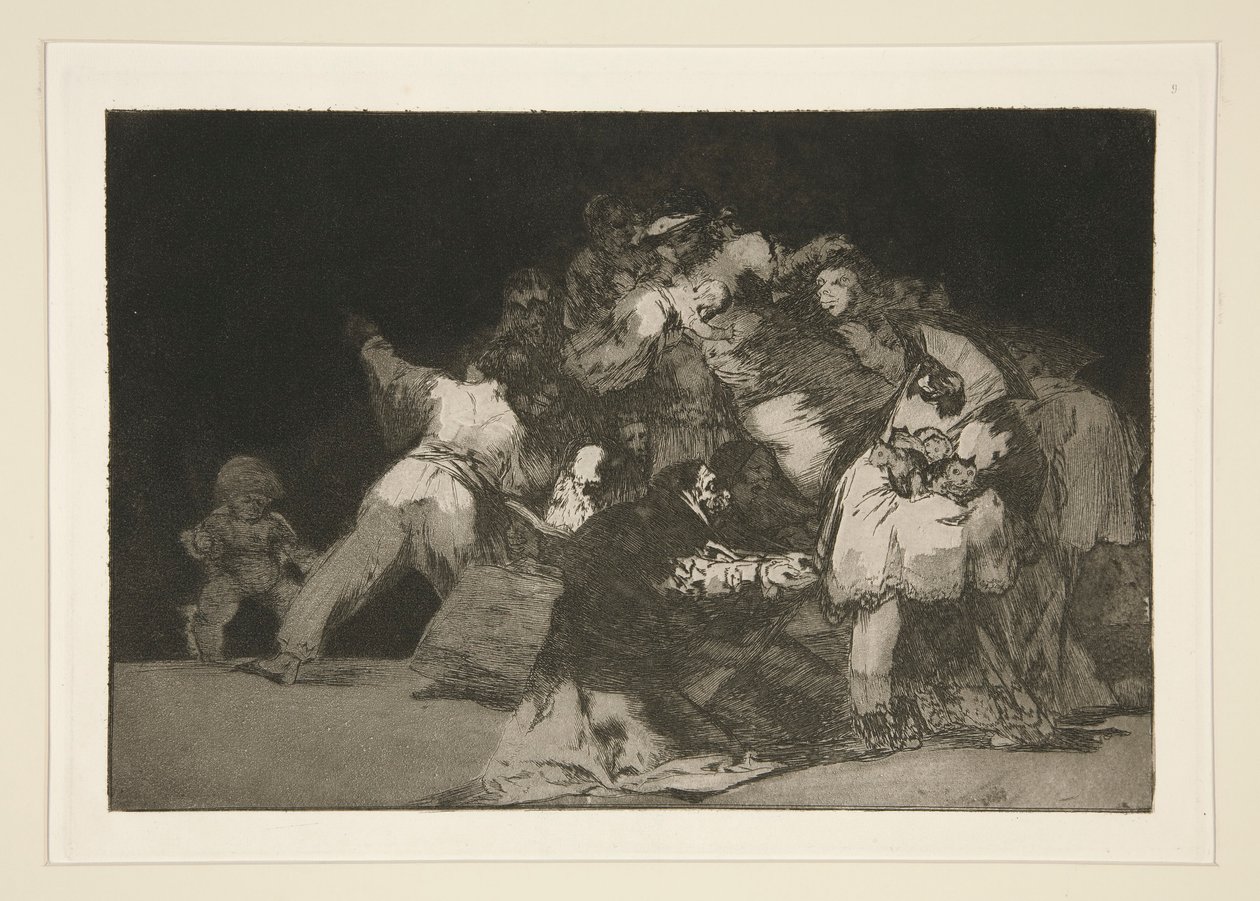 Különféle tábornok (General Folly), pl. 9 a Los proverbios sorozatból alkotó: Francisco de Goya