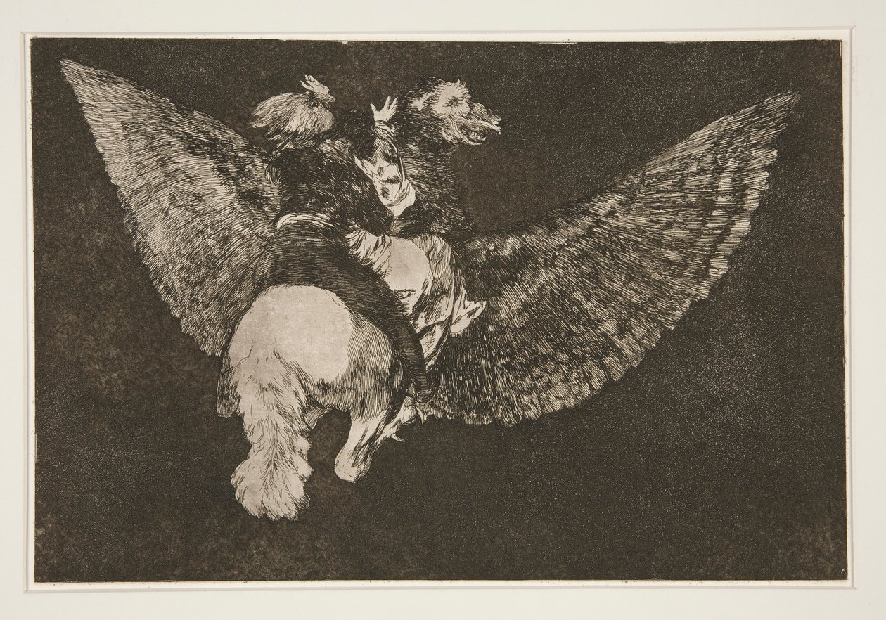 Disparate volante (Flying Folly), pl. 5 a Los proverbios sorozatból alkotó: Francisco de Goya