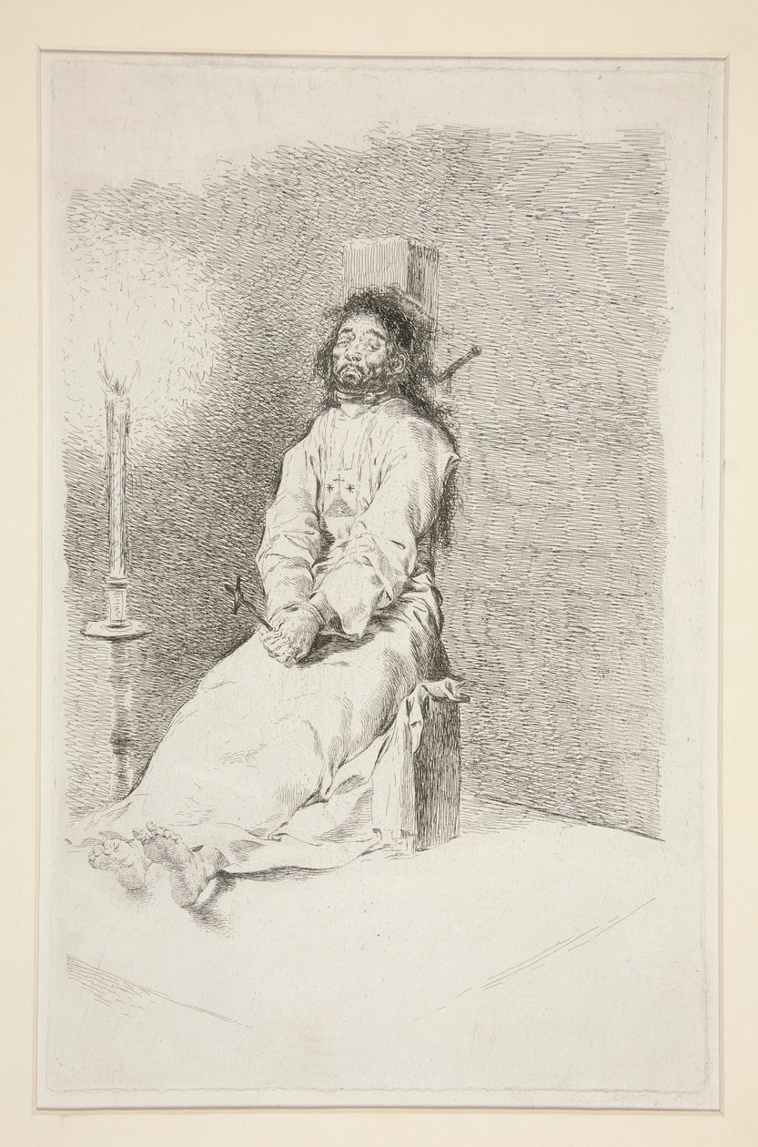 A Garroted Man alkotó: Francisco de Goya