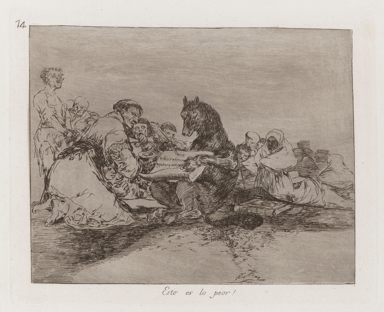 Ez a legrosszabb! (Ez a legrosszabb!), 74. tábla a The Disasters of War-ból alkotó: Francisco de Goya
