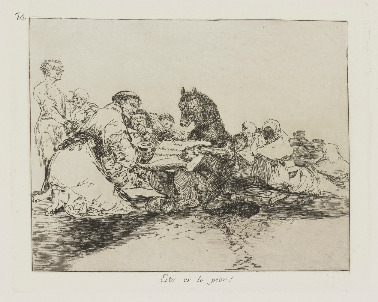 Ez a legrosszabb! (Ez a legrosszabb!), pl. 74 A háború katasztrófái című sorozatból alkotó: Francisco de Goya