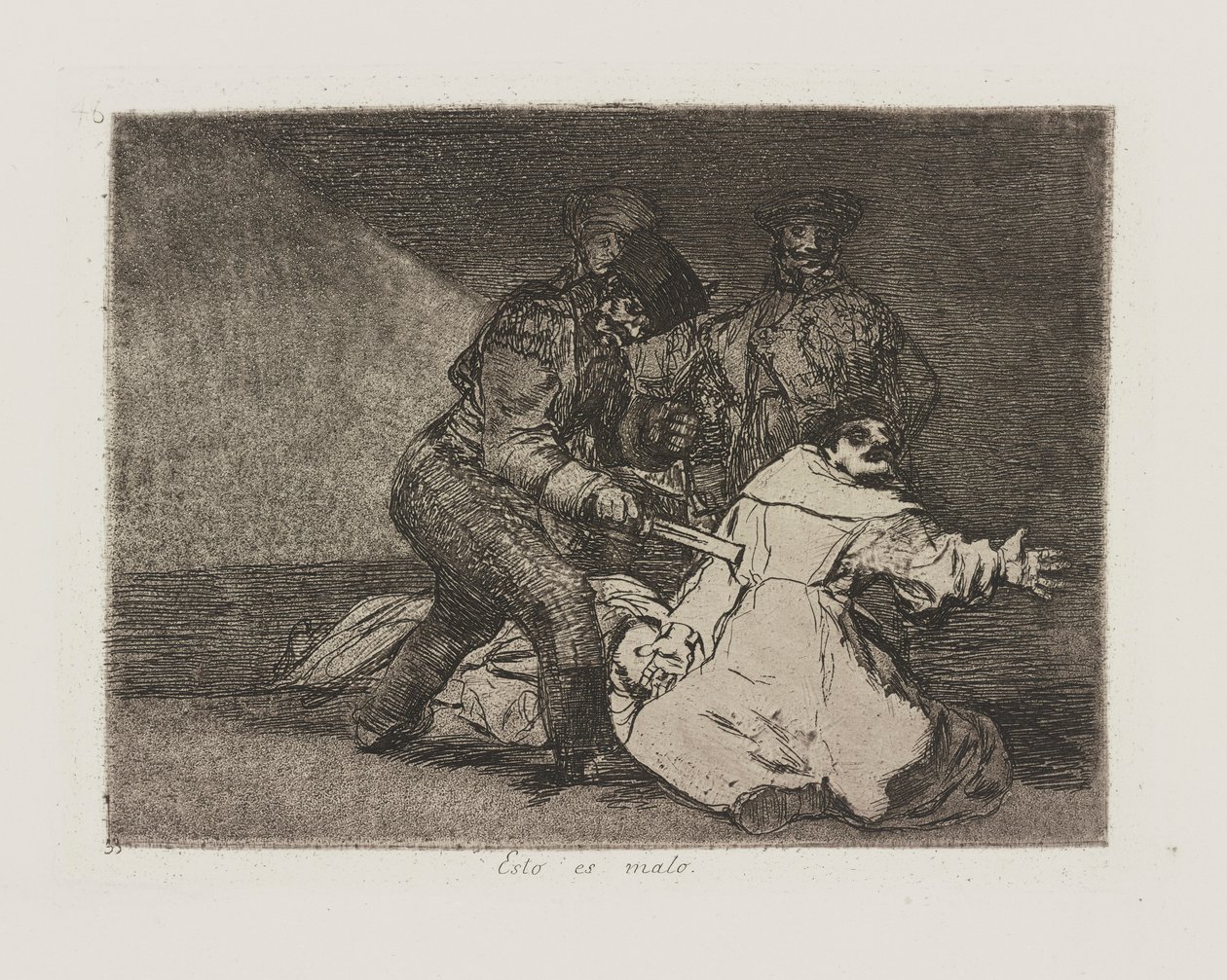 Ez rossz. (Ez rossz.), pl. 46 a The Disasters of War sorozatból alkotó: Francisco de Goya