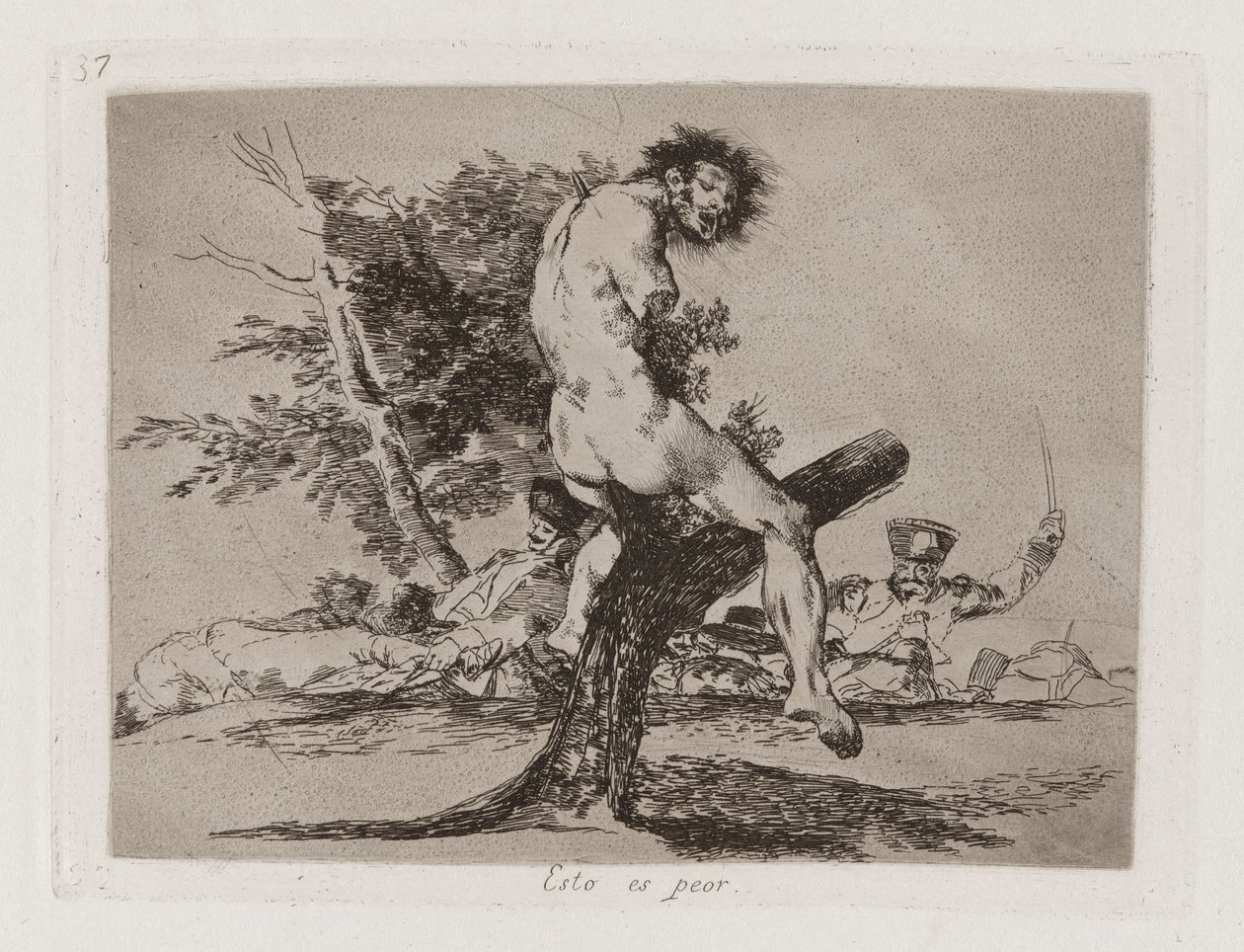 Ez még rosszabb, 37. tábla a The Disasters of War-ból alkotó: Francisco de Goya