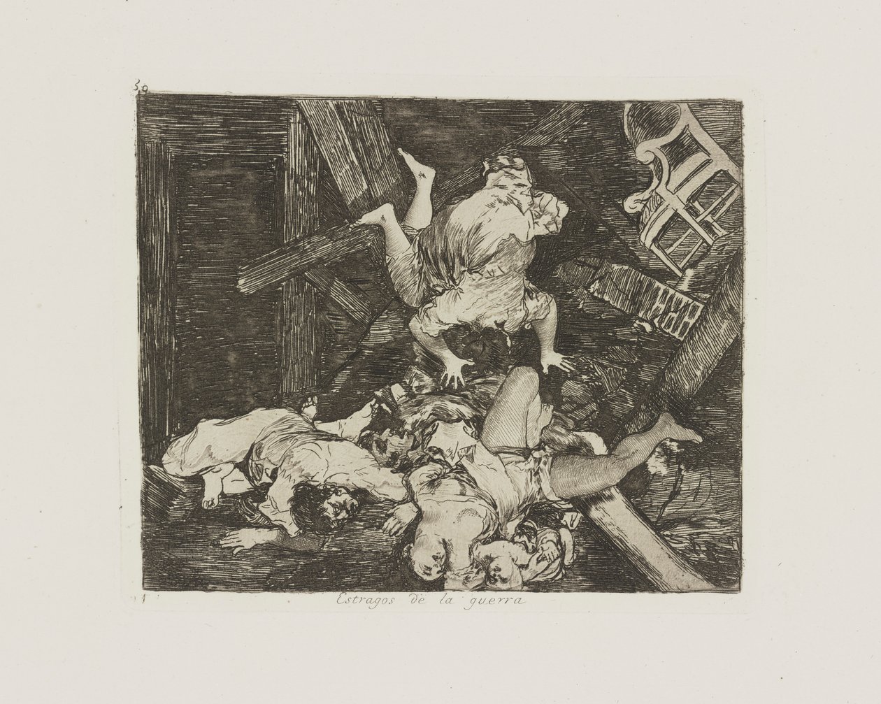 A háború pusztításai. (Ravages of War.), pl. 30. A háború katasztrófái című sorozatból alkotó: Francisco de Goya