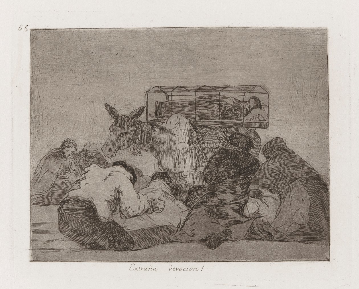 Furcsa odaadás! (Strange Devotion!), 66. tábla a háború katasztrófáiból alkotó: Francisco de Goya