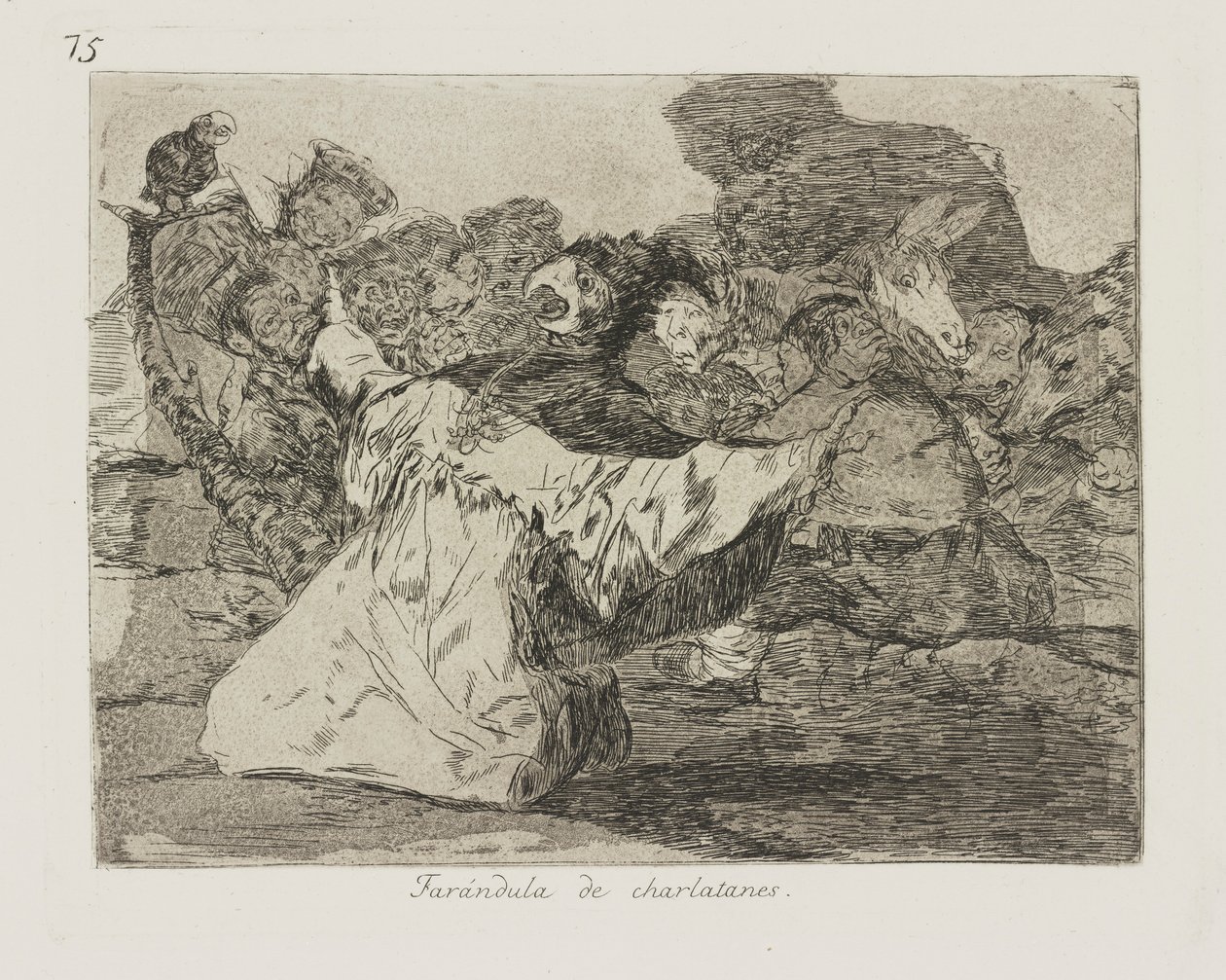 Charlatan show-biznisz. (Sarlatánok alkotó: Francisco de Goya