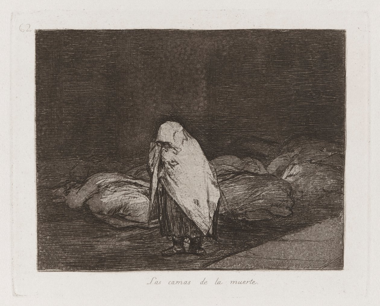 The Beds of Death, 62. tábla a The Disasters of War-ból alkotó: Francisco de Goya