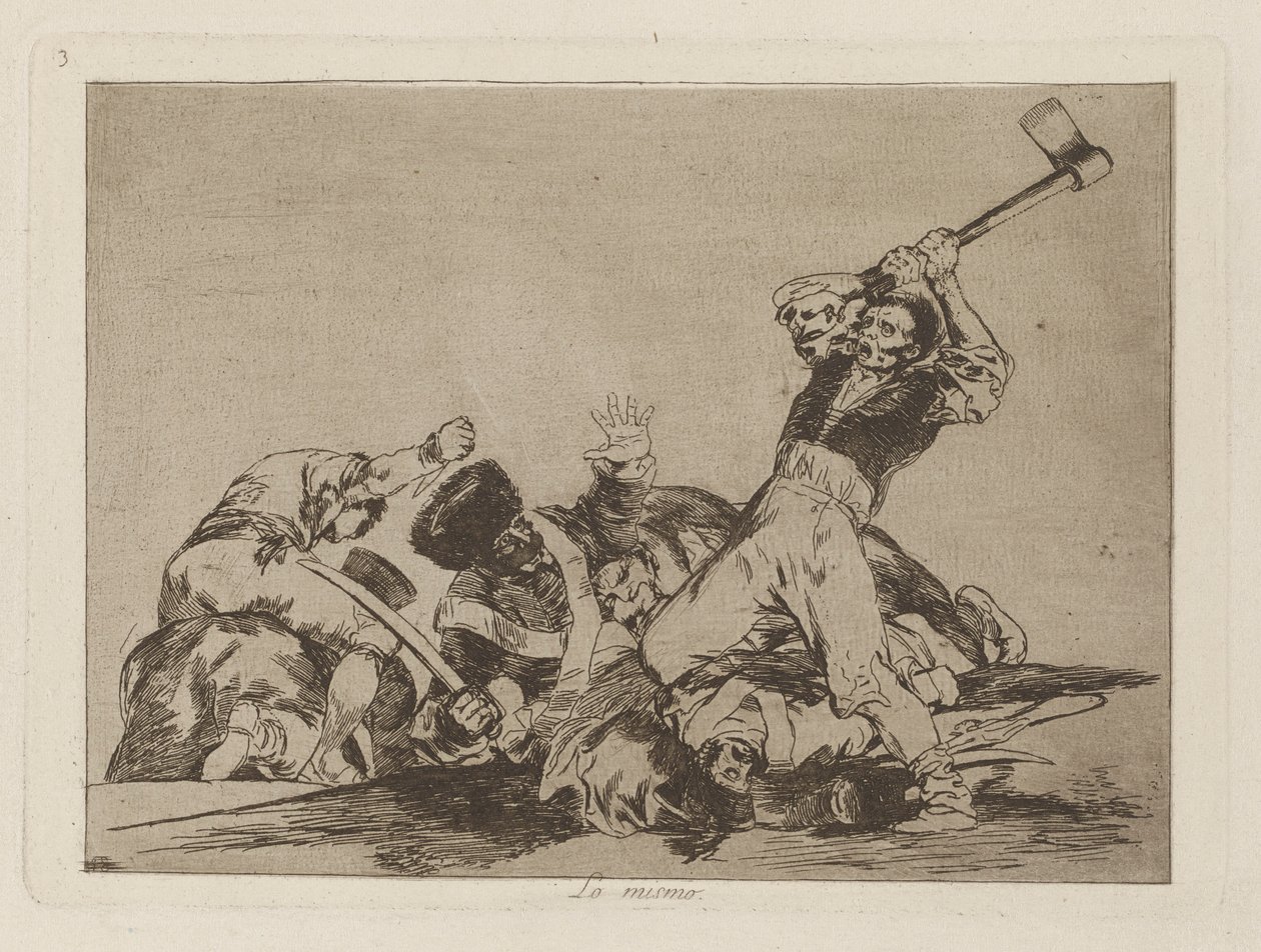 Ugyanaz (Ugyanaz), pl. 3. A háború katasztrófái című sorozatból alkotó: Francisco de Goya