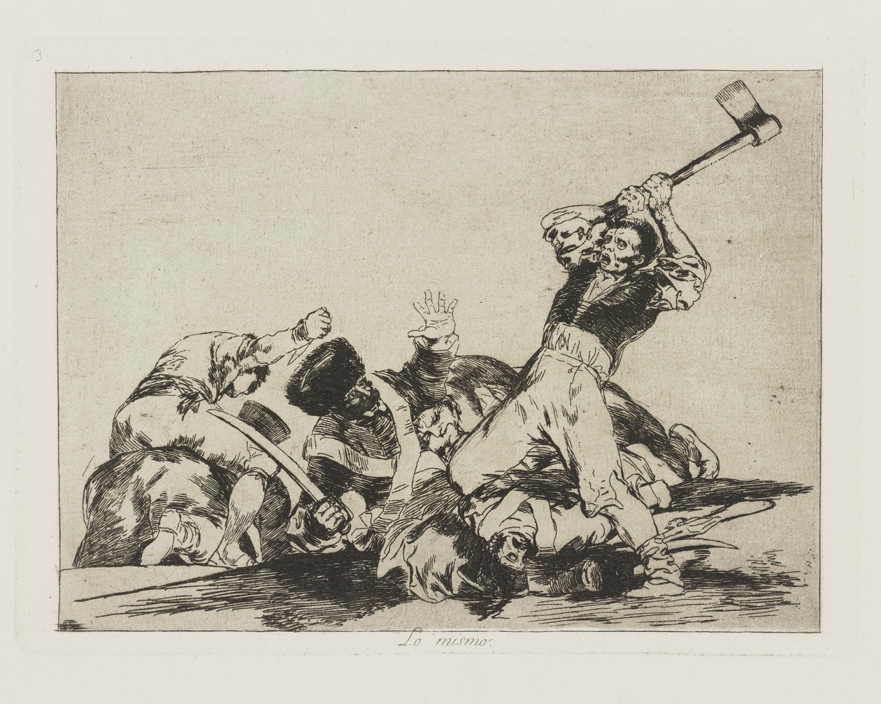 Ugyanaz (Ugyanaz), pl. 3. A háború katasztrófái című sorozatból alkotó: Francisco de Goya
