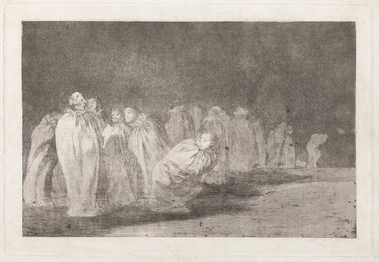 Los ensacados (The Men in Sacks), más néven So el sayal, hay al (Van valami a zsákruha alatt), a Los disparates (Los proverbios) sorozatból alkotó: Francisco de Goya